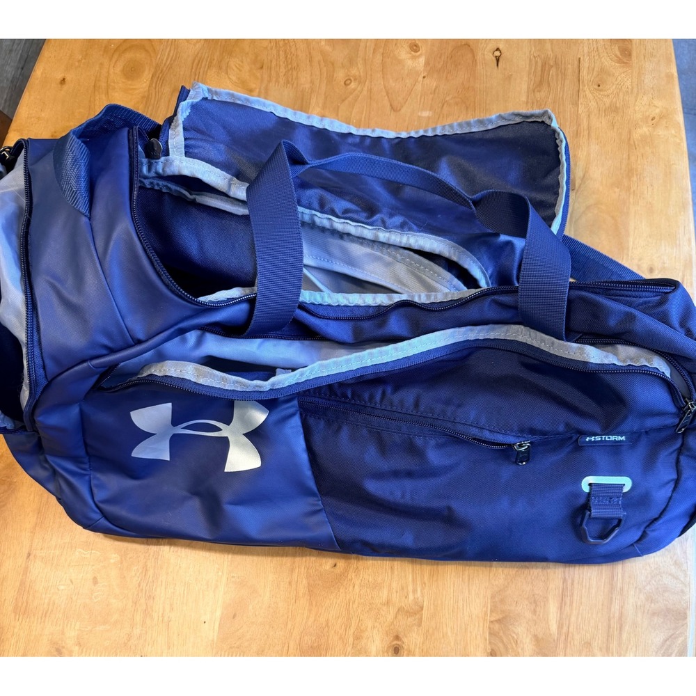Under Armour Storm Undeniable Duffle Bag Blue Gym Travel Sports Bag Medium